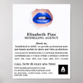 Blaue Lippen, Modellierungsagentur, Modell-Agent Poster (Vorne)