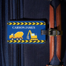 Blaue LKW Boys Personalisierte Kinder