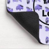 Blaue LKW-Geschäftsstruktur Mousepad (Ecke)