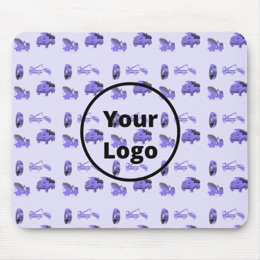 Blaue LKW-Geschäftsstruktur Mousepad (Vorne)