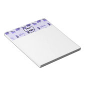 Blaue LKW-Geschäftsstruktur Notizblock (angewinkelt)