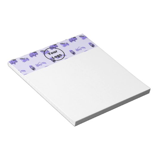 Blaue LKW-Geschäftsstruktur Notizblock (angewinkelt)