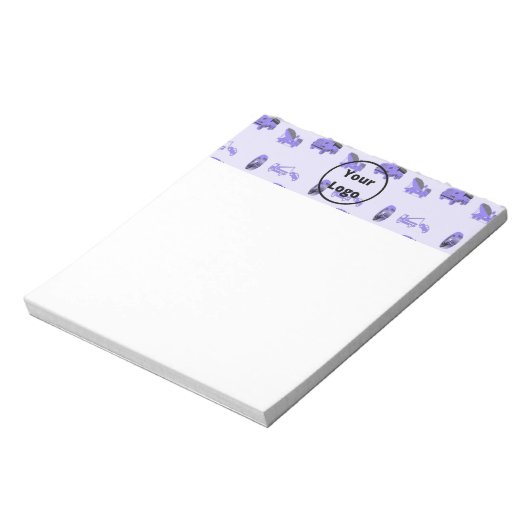 Blaue LKW-Geschäftsstruktur Notizblock (Rotiert)