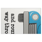 Blaue LKW-Kunst-personalisiertes Gewebe Stoff (Fat Quarter (45,7 x 55,9 cm))