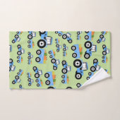 Blaue LKW-Nutzfahrzeug Badhandtuch Set (Handtuch)