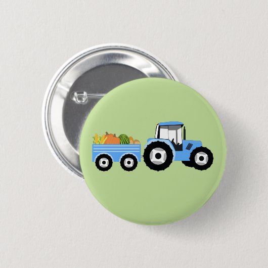 Blaue LKW-Nutzfahrzeug Button (Vorne & Hinten)