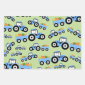 Blaue LKW-Nutzfahrzeug Geschenkpapier Set (Vorderseite 3)