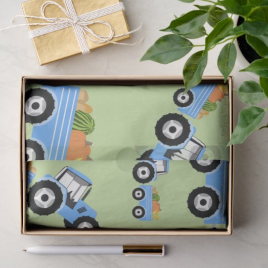 Blaue LKW-Nutzfahrzeug Seidenpapier (Geschenk)