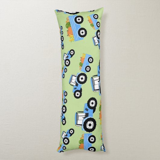 Blaue LKW-Nutzfahrzeug Seitenschläferkissen (Rückseite (Vertikal))