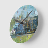 Blaue LKW-Wall-Uhr Runde Wanduhr (Winkel)