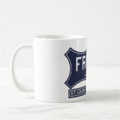 Blaue Logo-Tasse St. Louis San Francisco "Frisco" Kaffeetasse (Links)