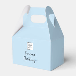 Blaue Logo-Text-Promotion-Verpackung für Unternehm Geschenkschachtel