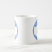 Blaue Logokaffee-Tasse Kaffeetasse (Mittel)