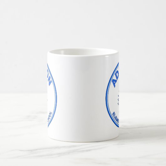 Blaue Logokaffee-Tasse Kaffeetasse (Mittel)