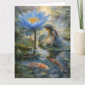 Blaue Lotus Fee Karte (Vorderseite)