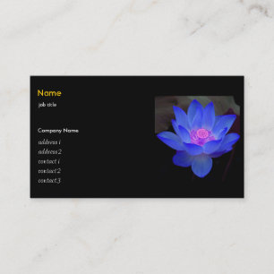 Blaue Lotus, Wasserlilie Visitenkarte