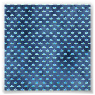 Blaue Lotusblume Wasserpflanze Spiritual Buddhismu Fotodruck