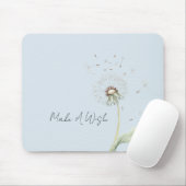 Blaue Löwenzahnblüten Wunsch Mousepad (Mit Mouse)