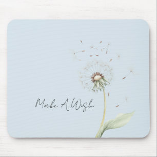 Blaue Löwenzahnblüten Wunsch Mousepad