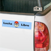 Blaue Lucha-Libre-Maske Autoaufkleber (Auf Lkw)