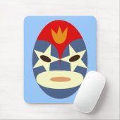 Blaue Lucha-Libre-Maske Mousepad (Mit Mouse)