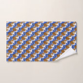 Blaue Luft und Wolken Abstraktes Kunstmuster Badhandtuch Set (Handtuch)