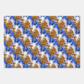 Blaue Luft und Wolken Abstraktes Kunstmuster Geschenkpapier Set (Vorderseite 2)