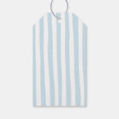 Blaue Luftballons Teddybär Geburtstags-Geschenkanh Geschenkanhänger (Rückseite)