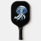 Blaue Lumineszenz Pickleball Schläger (Vorderseite)