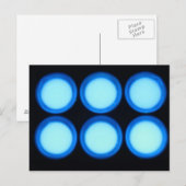 Blaue Lumineszenz Postkarte (Vorne/Hinten)