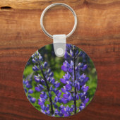 Blaue Lupinen Schlüsselanhänger (Vorderseite)