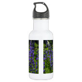 Blaue Lupines Edelstahlflasche (Rückseite)