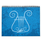 Blaue Lyra Hintergrund Kalender (Titelbild)