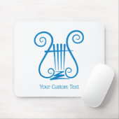 Blaue Lyra Mousepad (Mit Mouse)