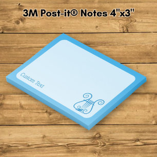 Blaue Lyra Post-it Klebezettel