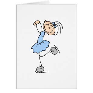 Blaue Mädchen-Zahl Skater-T - Shirts und Geschenk