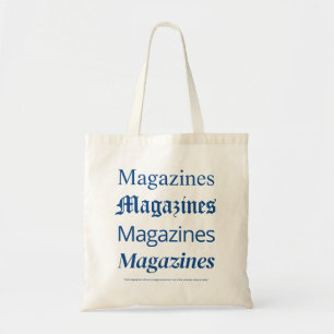 Blaue Magazine-Tasche, Trendige Mode-Tasche Tragetasche