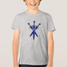 Blaue Magieschwert-Kinder-Shirt