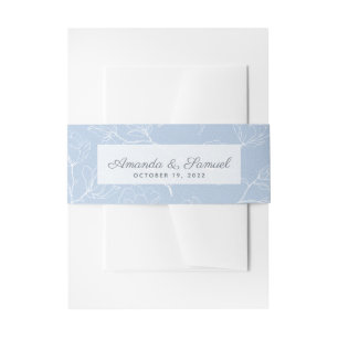 Blaue Magnolie Einladungsbanderole