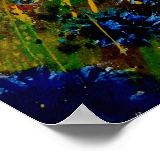 Blaue Maisblumen45.0108 Poster (Ecke)