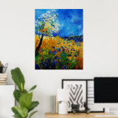 Blaue Maisblumen45.0108 Poster (Heimbüro)