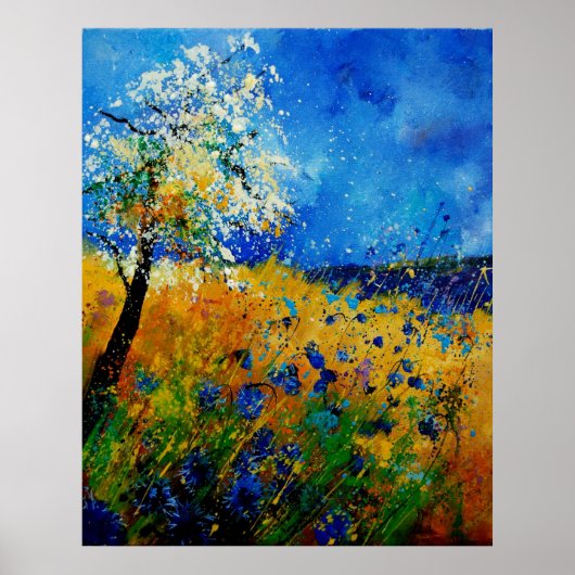 Blaue Maisblumen45.0108 Poster (Vorne)