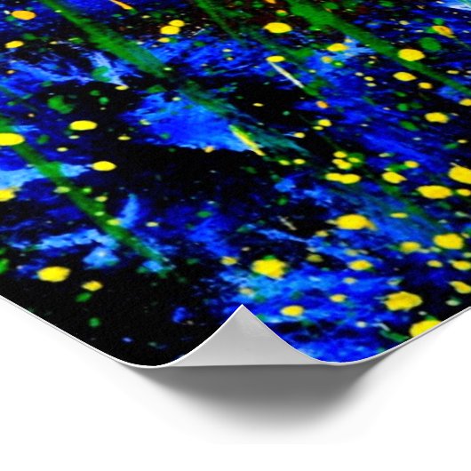 Blaue Maisblumen 0746 Poster (Ecke)