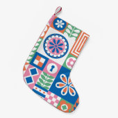 Blaue Maisblumen. Wasserfarbene, nahtlose Stelle Kleiner Weihnachtsstrumpf (Vorderansicht (hängend))