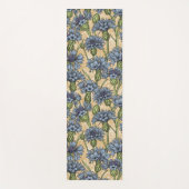 Blaue Maisblumen, wilde Blume auf Honiggelb Yogamatte (Vorderseite)