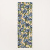 Blaue Maisblumen, wilde Blume auf Honiggelb Yogamatte (Rückseite)