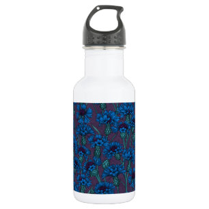 Blaue Maisblumen, wilde Blume Edelstahlflasche