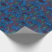 Blaue Maisblumen, wilde Blume Geschenkpapier (Ecke)