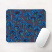 Blaue Maisblumen, wilde Blume Mousepad (Mit Mouse)