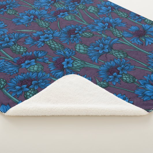 Blaue Maisblumen, wilde Blume Sherpadecke (3/4)